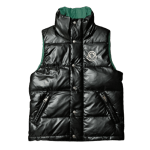 MONCLR GILET - BLACK/GREEN